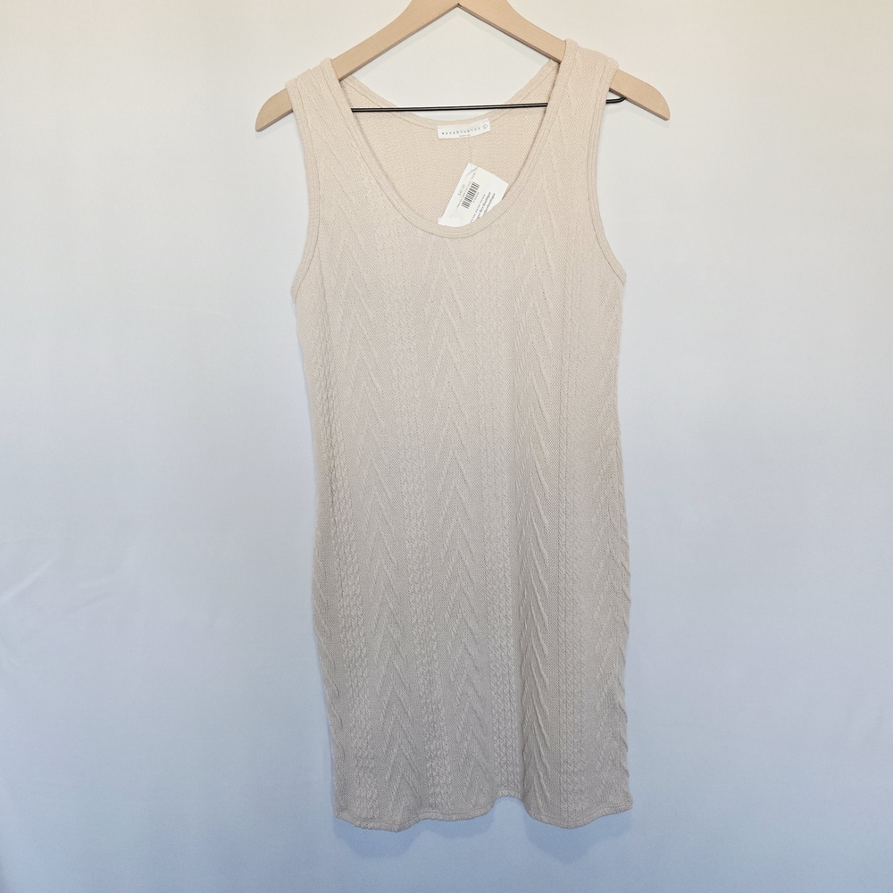 Chic Cream Sleeveless Mini Dress